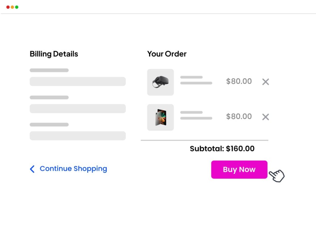 Quick Checkout Box Quick Checkout for WooCommerce - ShopBuilder