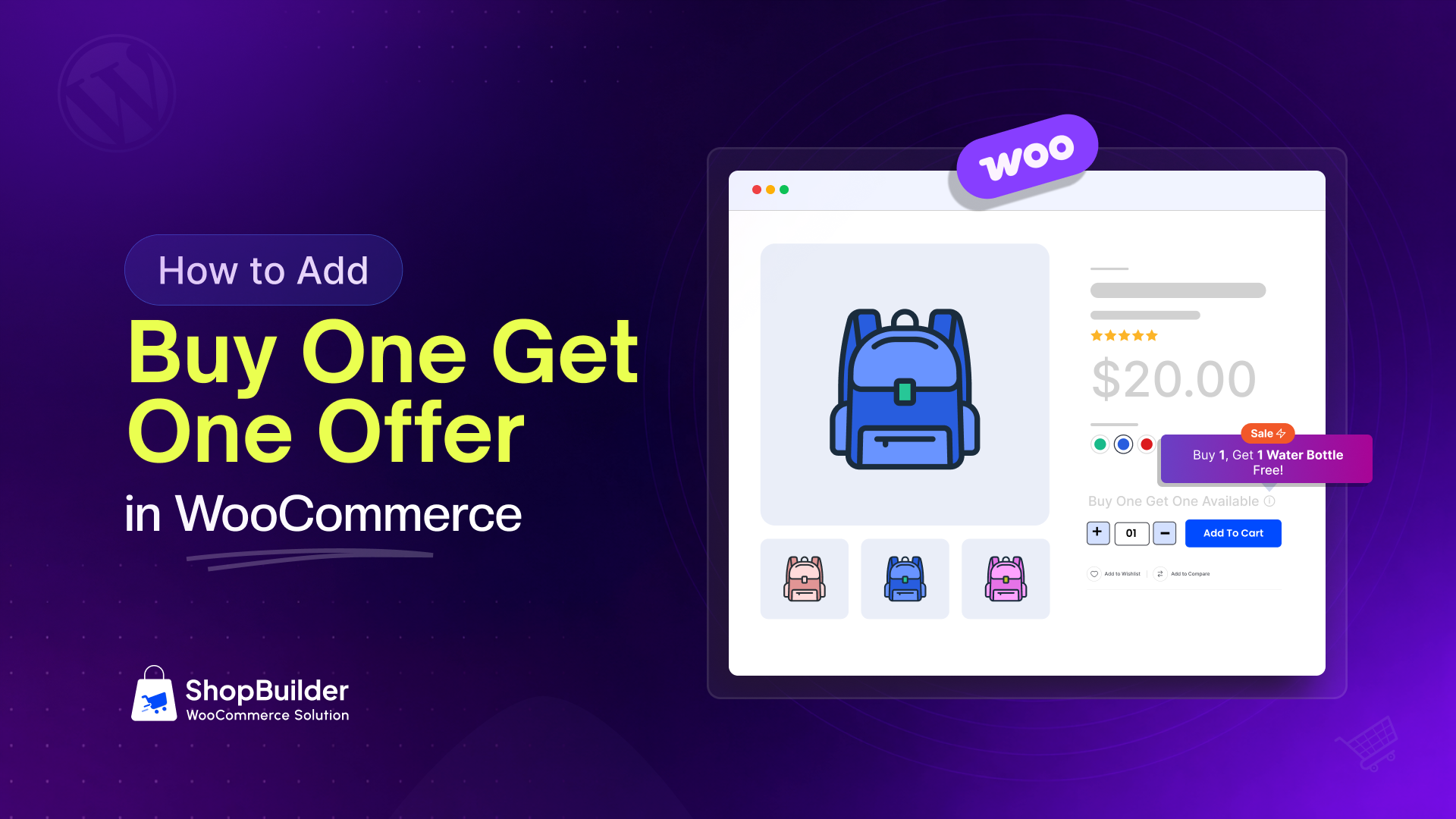 How to Add a Buy One Get One Offer in WooCommerce