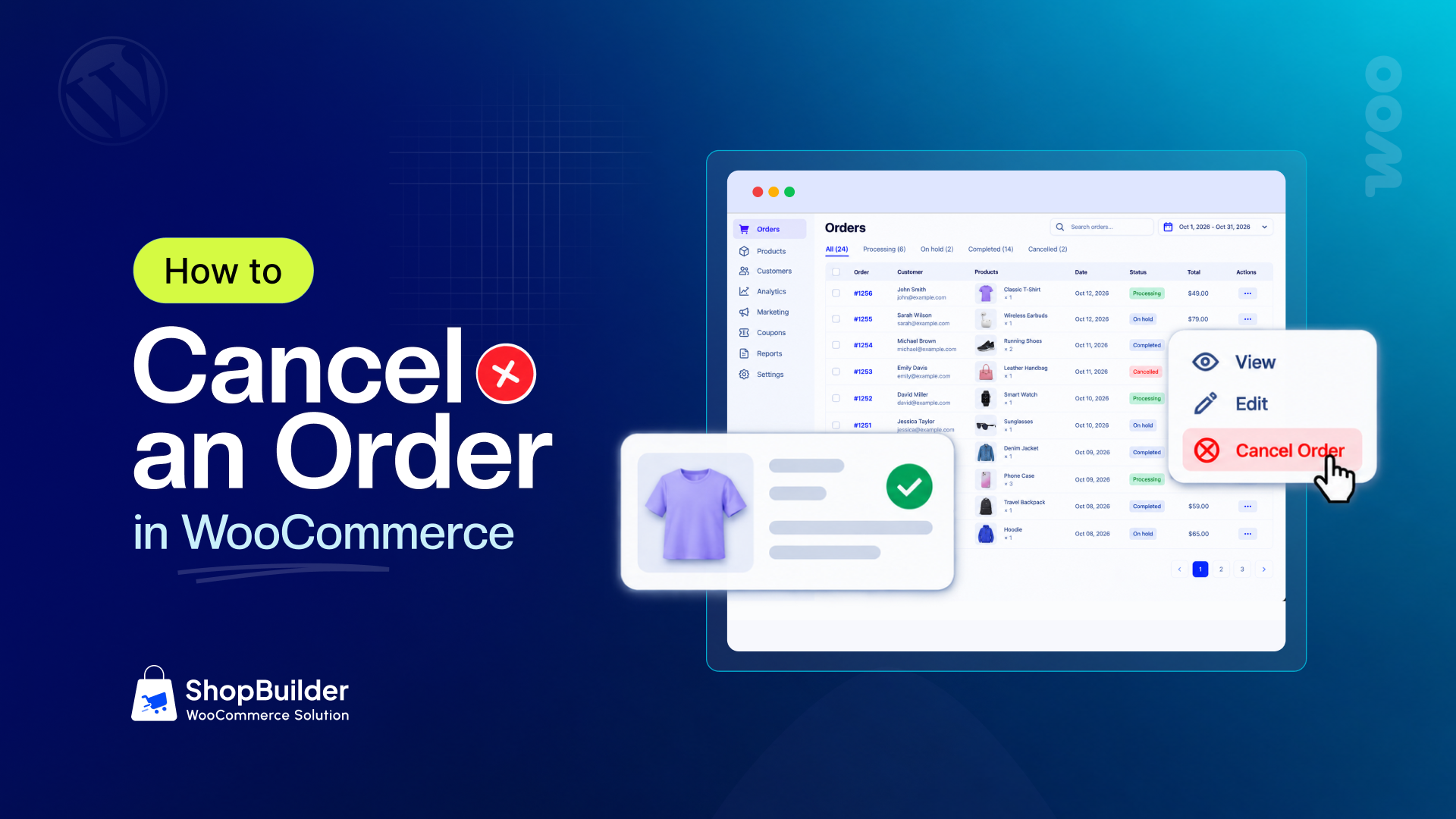 How to Cancel an Order in WooCommerce