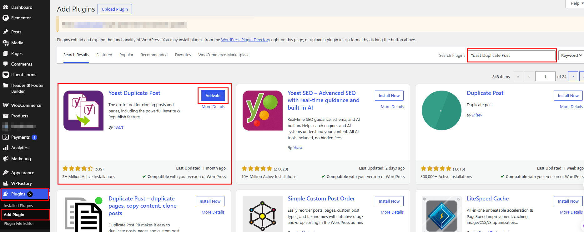 Install Yoast Duplicate Post